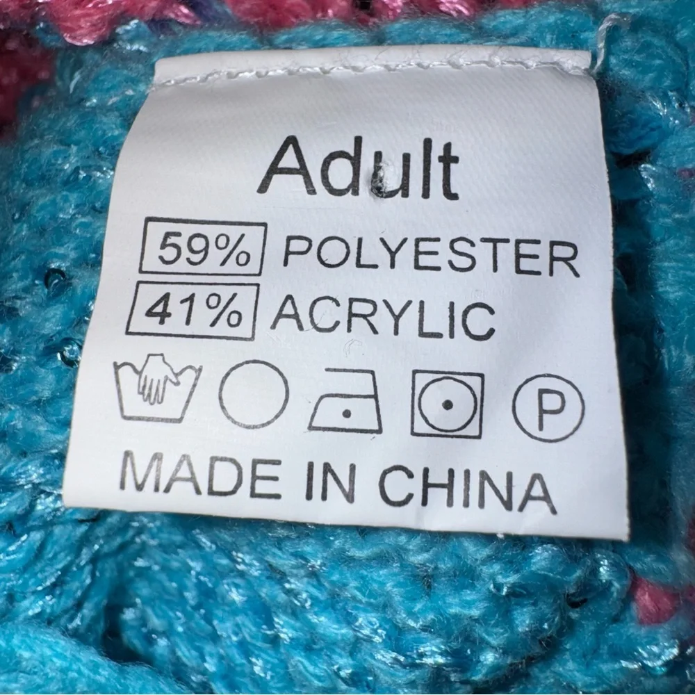 📌Adult Mermaid Tail Blanket Pink Blue Crocheted Wearable Sleeping Bag Costume